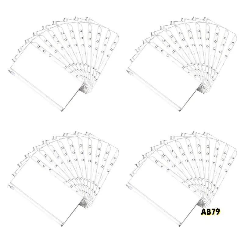 40 Stück Geldumschläge, 6 Löcher, Budget-Ordnertaschen, Reißverschluss-Ordner für A6-Notizbuch, Geldspar-Ordner-Zubehör