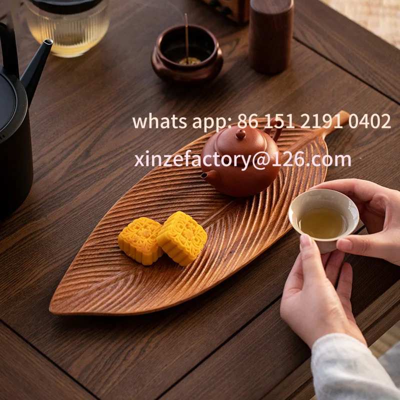 

Customizable Tea Spot Tray Home Wooden Tea Table Solid Wood Dry Brew Tea Tray Teacup Tray Wooden