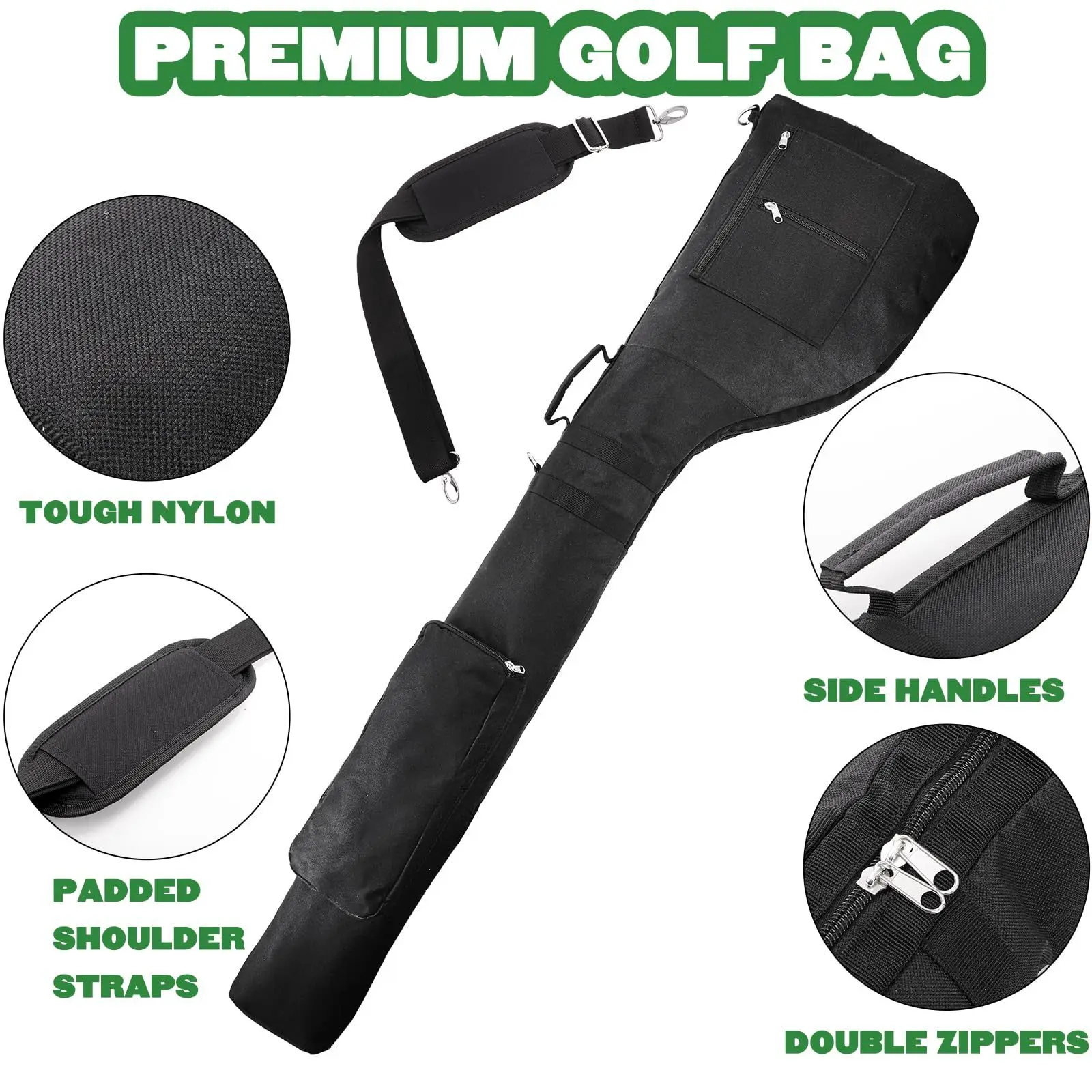 Golf Bag Oxford Cloth Golf Club Bag Super-capacity Foldable Storage Bag Outdoor Sport Bags For Golf Can Hold Sets Clubs