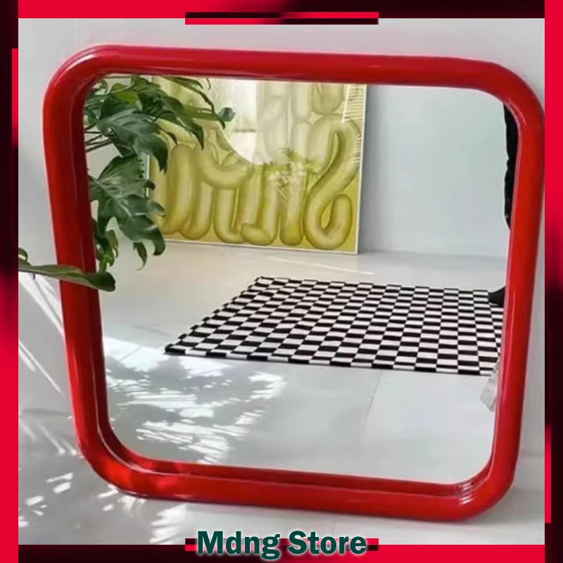 

Makeup Travel Mirror Rectangle Small Maiden Nordic Wall Mirror Bedroom Bathroom White Hogar Y Decoracion Room Decoration