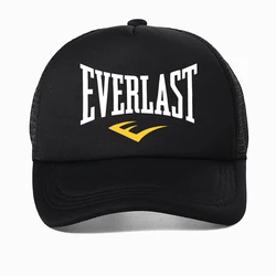 Бейсболка Everlast мужская с логотипом для спортзала, летняя уличная дышащая сетчатая Снэпбэк Кепка