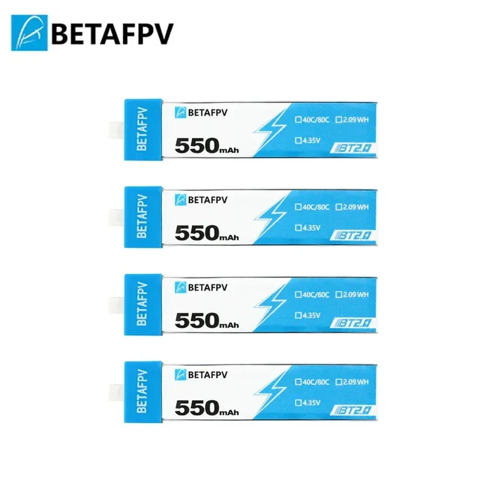 BETAFPV RC Bateria 550mAh 1S BT2.0 BETAFPV FPV Kit Racing Drone Original FPV Lipo BT2.0 Conector