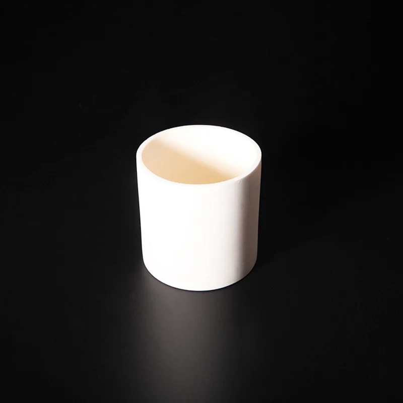 5ml-1000ml Lab Cylindrical Corundum Crucible 99% Alumina Ash Crucible High Temperature Resistance 1600 Degrees