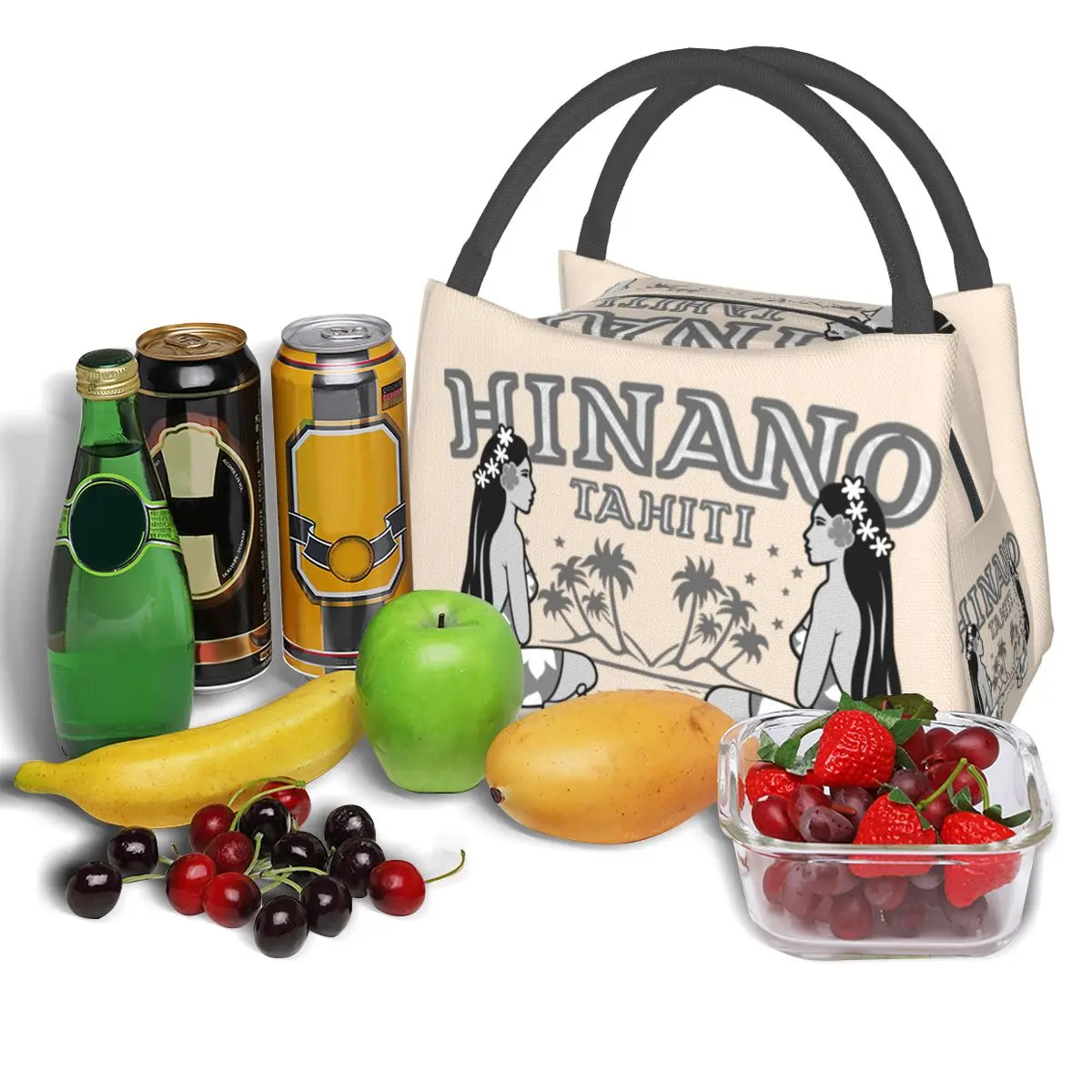 Beer Hinano Tahiti Logo Lunch Bag Root Beer Logo Convenient Lunch Box Office Custom Cooler Bag Aesthetic Thermal Tote Handbags