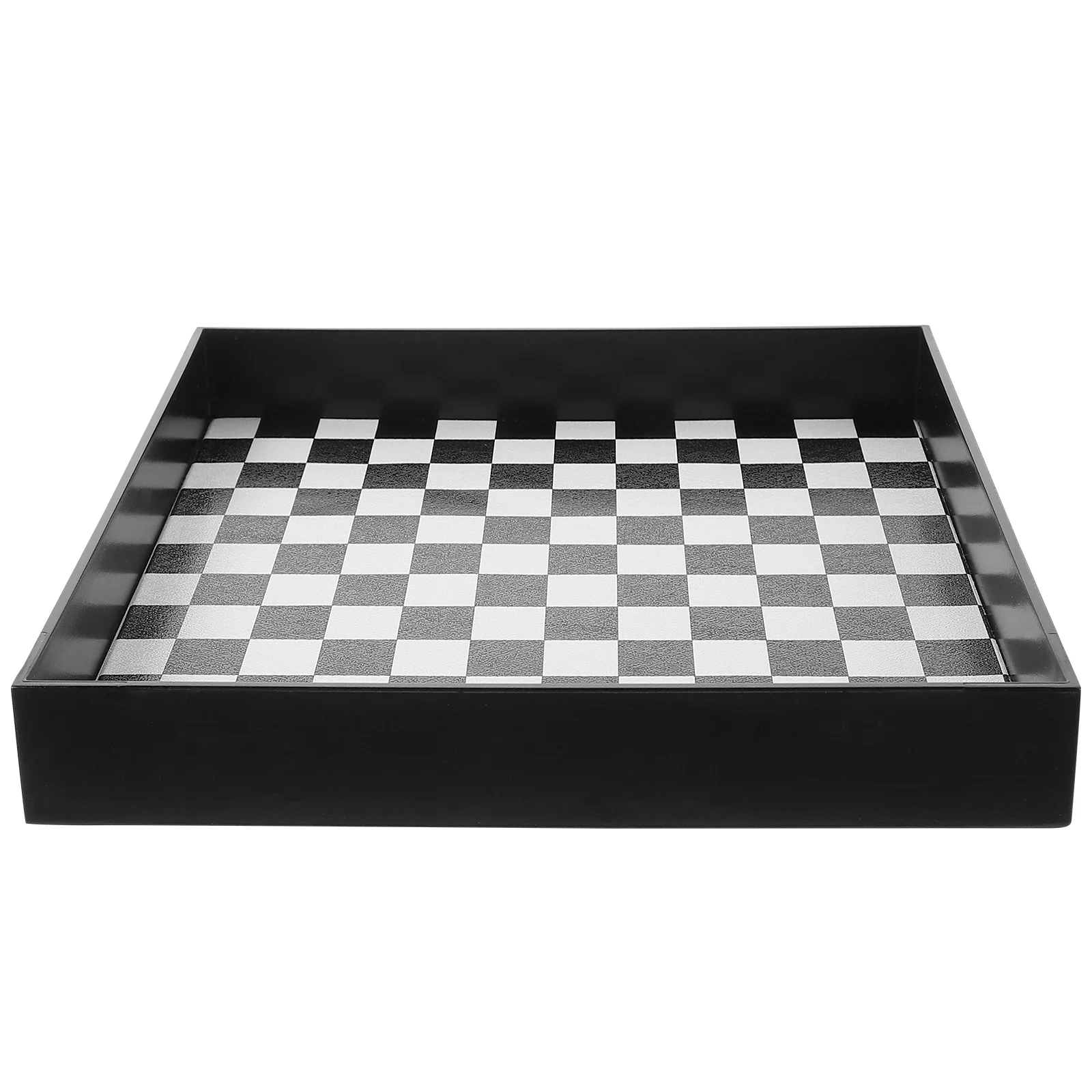 

Multifunctional Checkerboard Storage Tray for Bathroom Desk Organizing Perfume Serum Lipstick Home Decorative Plate