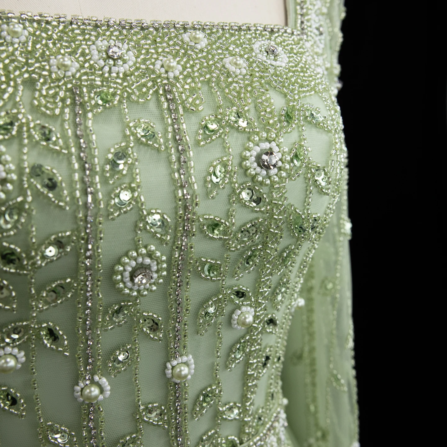 Sharon Said Luxuriöses Flieder-Champagner-Abendkleid mit Quadratischem Ausschnitt und Ärmeln, Rosa Muslimisches Abendkleid für Hochzeitsfeier, SS494 Maßanfertigung – Detail 12