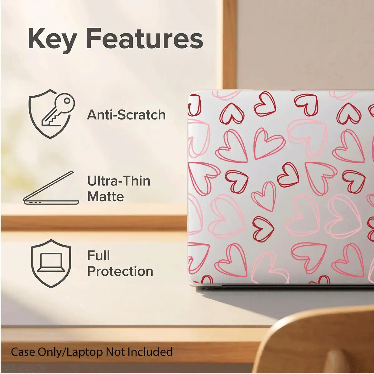 Case for MacBook,compatible with 13 Neo/13.3 Air/13.3 Pro/13.6Air/14.2 Pro/15Air/16.409Pro