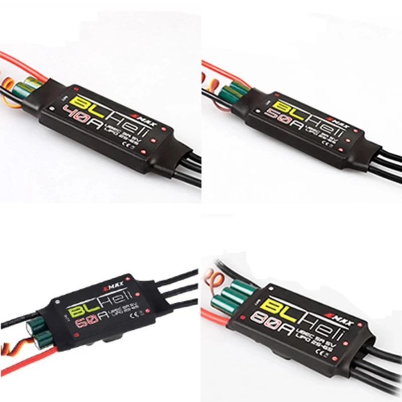 EMAX BLHeli 80A 60A 50A 40A 30A 20A12A ESC for RC Multirotor Airplane Fixed-Wing FPV Racing Drone QAV250 QAV210 DIY Parts