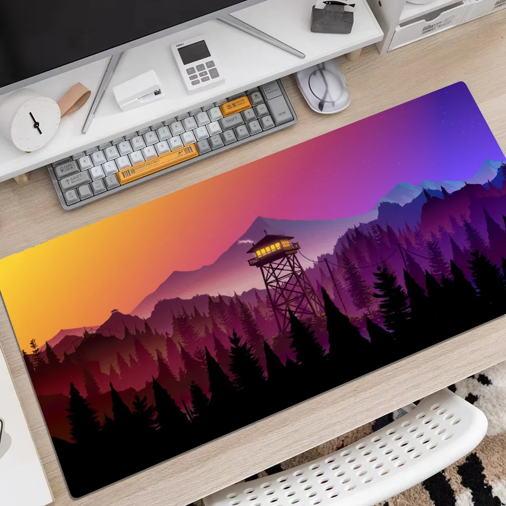 Firewatch Forest HD Print Mousepad Rubber XXL Cartoon Anime Gaming Mouse Pad Keyboard Mouse Mats Desk Mat Accessories for PC
