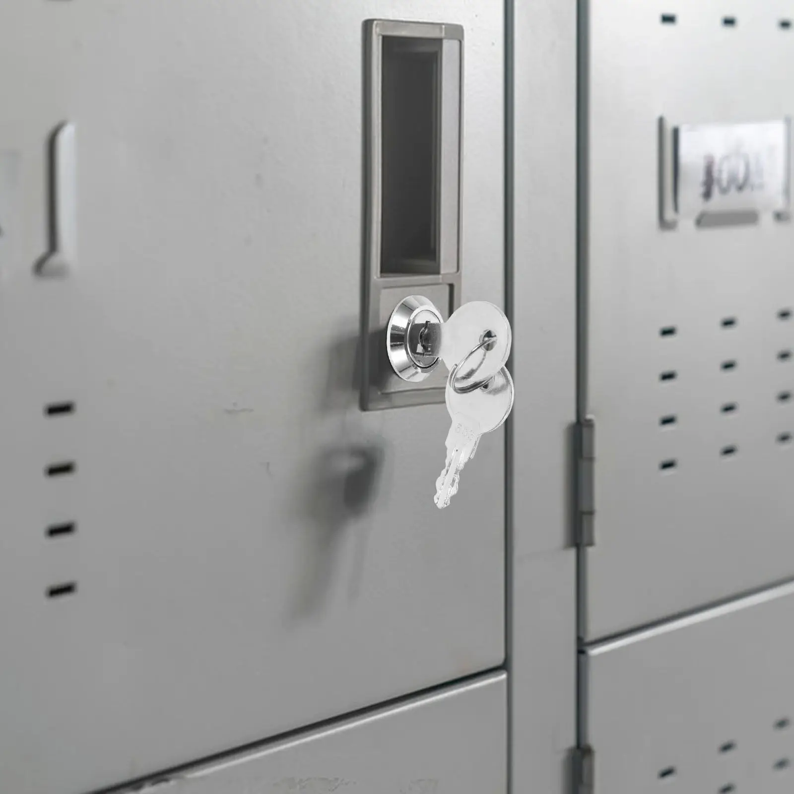 1Set Drawer Lock Head File Cabinet Lock Metal Linkage Rotating Core Easy Operate Office Drawer Locks with Keys Secure Storage