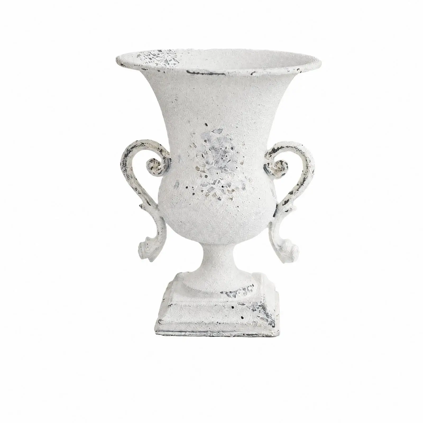 Ornate Curled Handle Vase for Dried Flowers Home Interior Aesthetic Decor