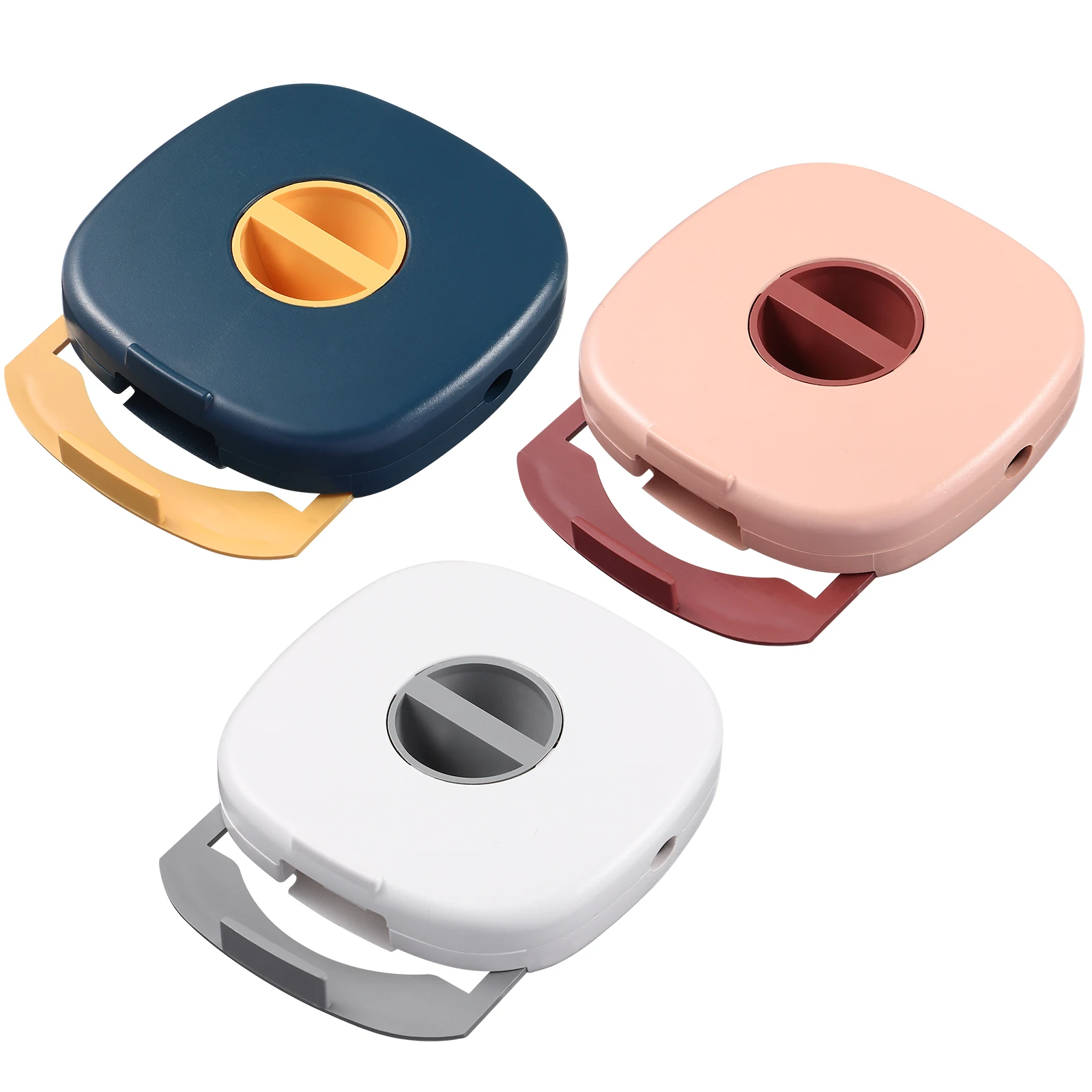 

3pcs Cable Organizer Phone Storage Box Earphone Holder Compact Size Desk Wire Wraps Charging Cord ABS