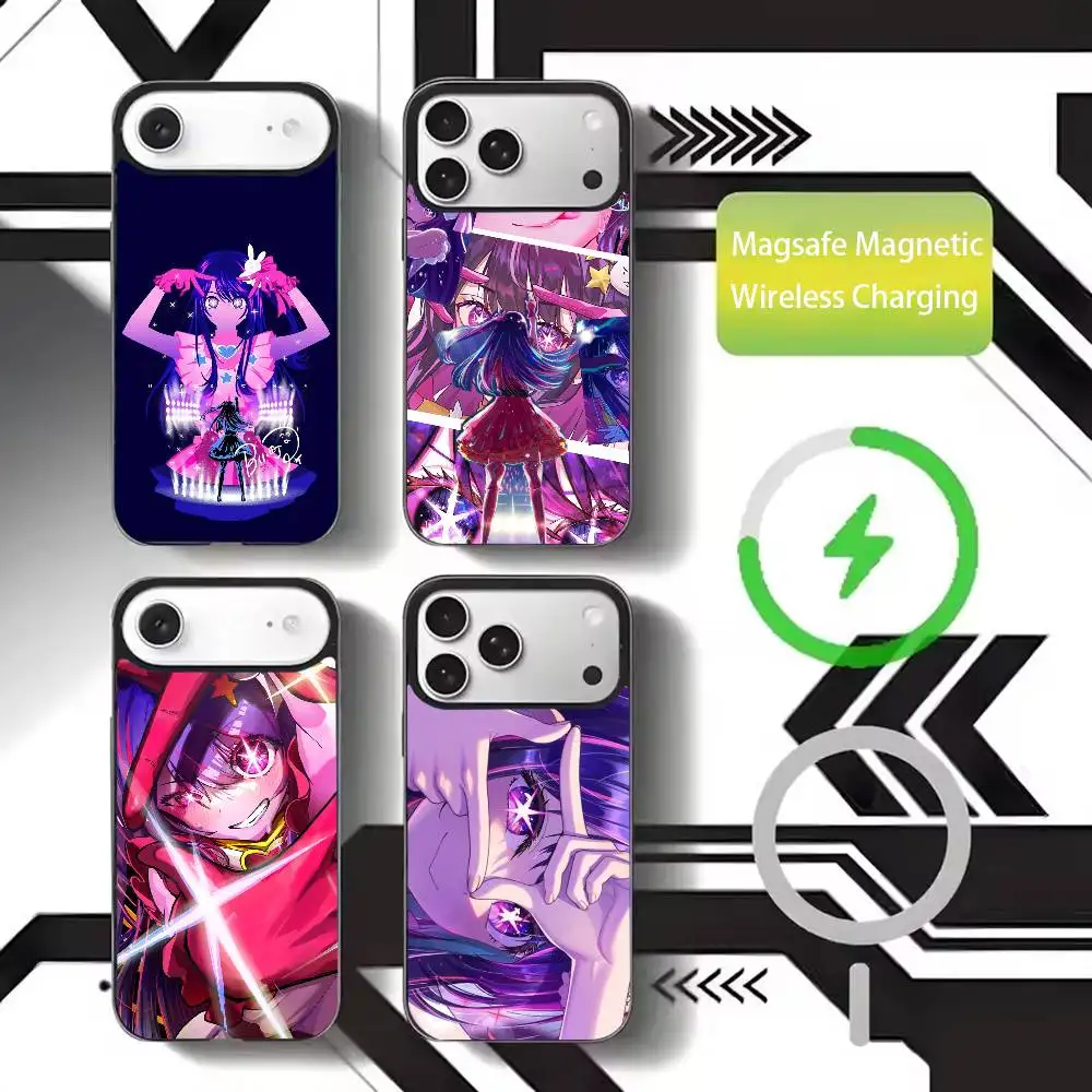 

Oshi No Ko A-Anime C-Cute Phone Case For iPhone17,16,15,14,13,12,11 Plus,Pro Max Magnetic For Magsafe Wireless Charging