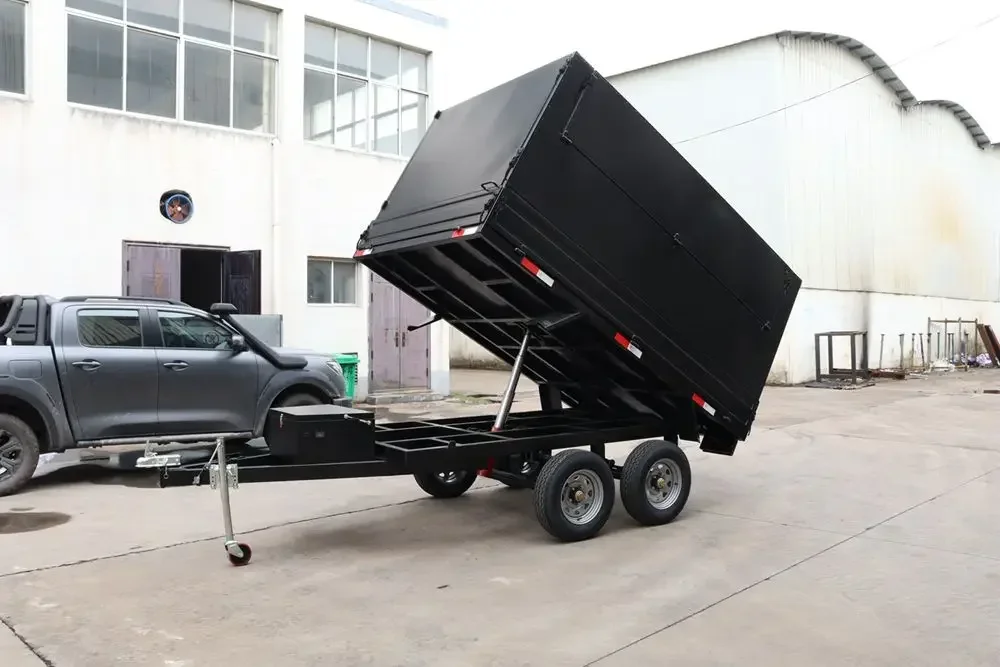 Cross border special supply Hydraulic Dump Trailer High-capacity Enclosed Agricultural And Engineering Trailers
