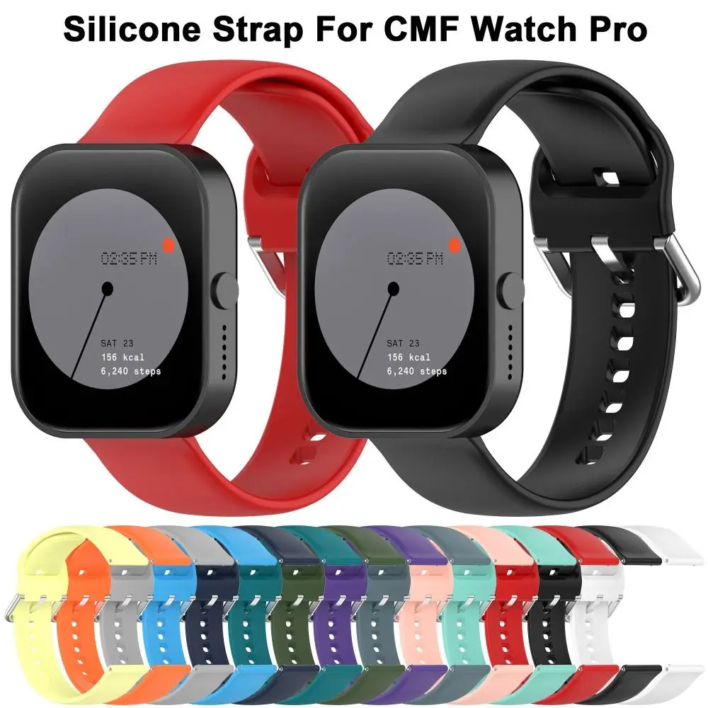 

Soft Replacement Silicone Strap 22MM Watchband Wristband Smart Watch Accessories Bracelet for CMF Watch Pro