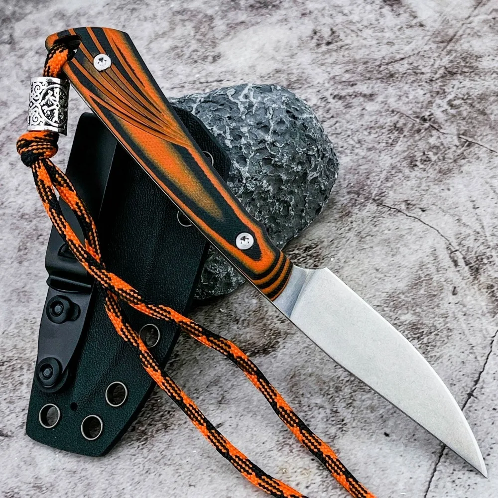 

Универсальный тактический нож с прямым лезвием, уличные ножи высокой твердости, лезвие 8Cr13Mov, ручка G10, изысканные ножи, защитные ножи