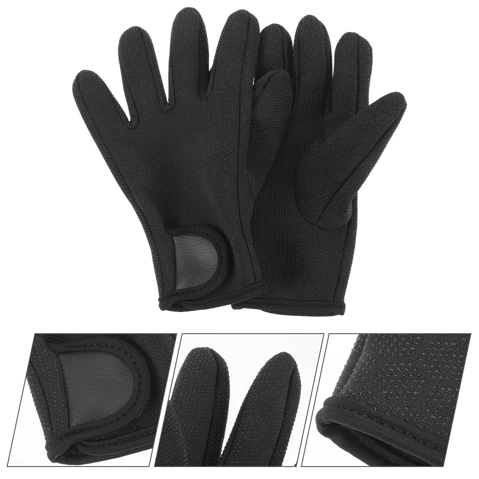

1 Pair Adult Diving Gloves Cold Proof Warm Lined Color Wear Resistant Comfortable Outdoor Swimming Fishing Gloves
