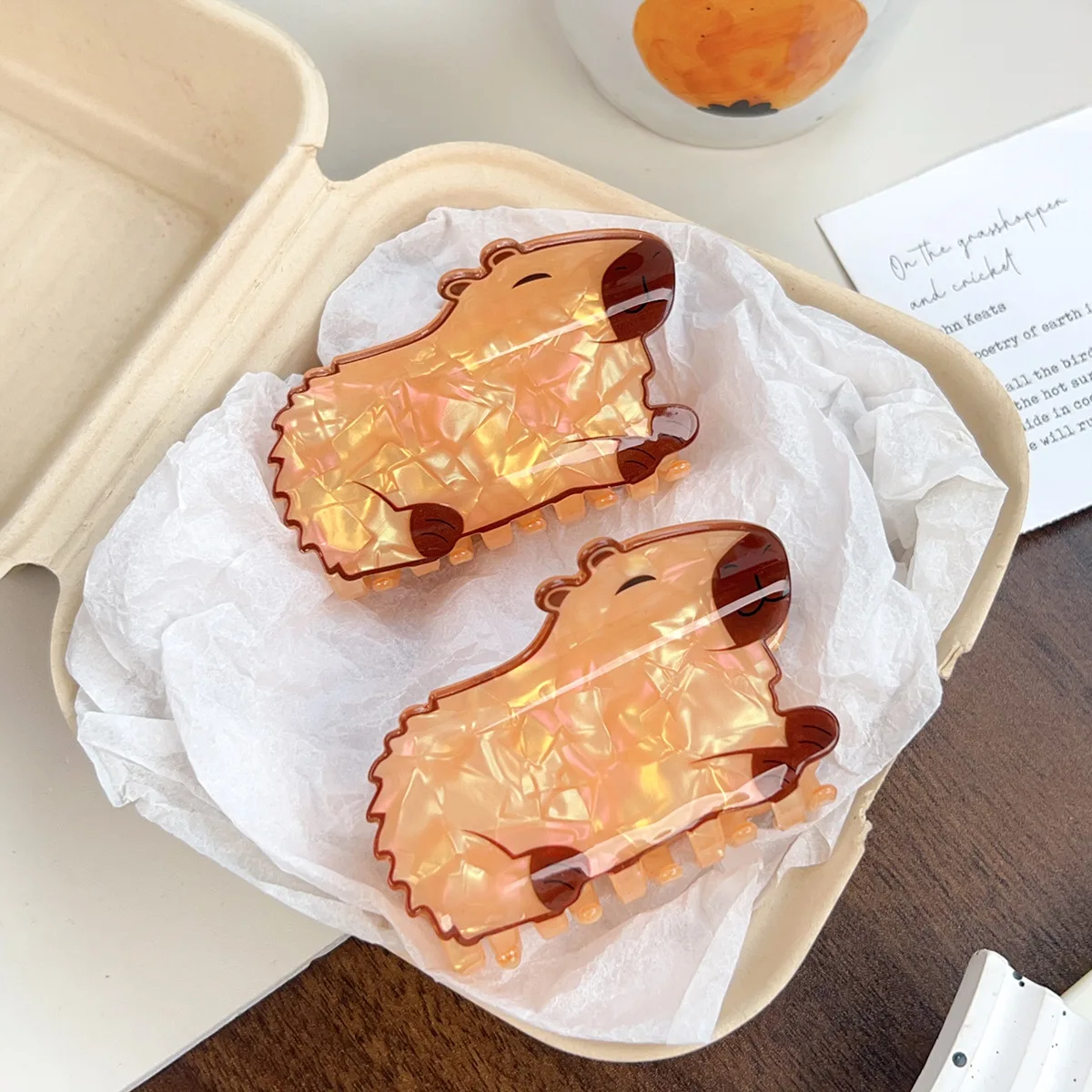 Neue Stil Cartoon Tier Haar Clip Nette Capybara Haar Clip Vielseitig Hinterkopf Haar Haar Clip Haar Zubehör für Frauen