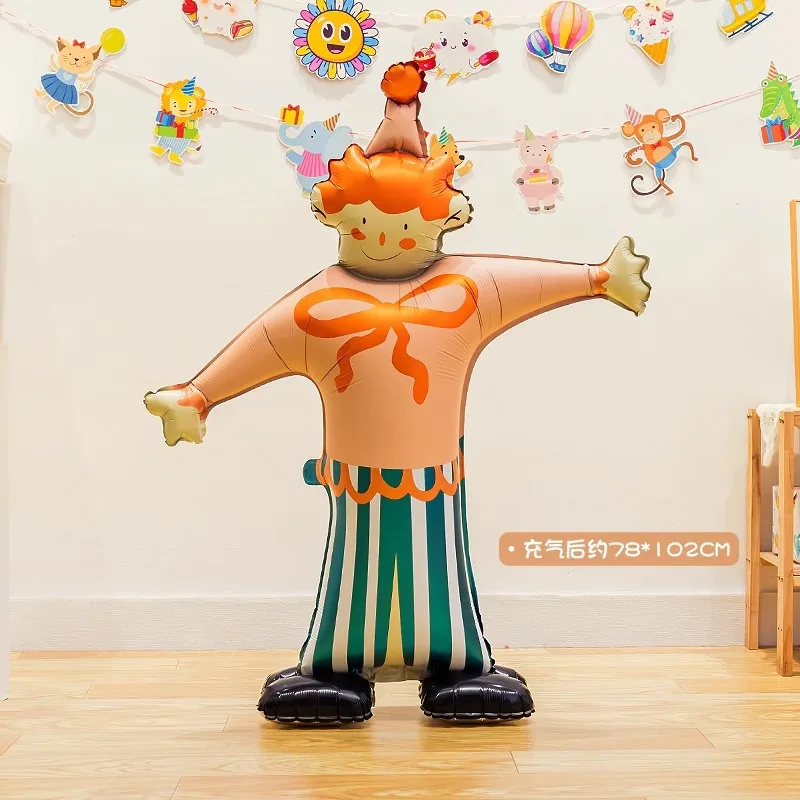 يوم الأطفال بالونات السيرك مهرج الدائمة بالون الكرتون الحيوان رياض الأطفال الفصول الدراسية زخرفة بالون الاطفال لعبة بالونات