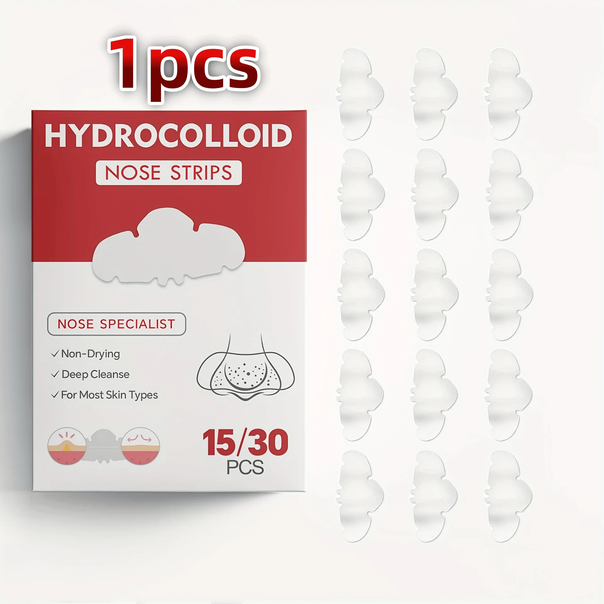 

Наклейка на нос, мягкая и не раздражающая наклейка от прыщей, покрывающая лапы от прыщей, водонепроницаемая и дышащая.