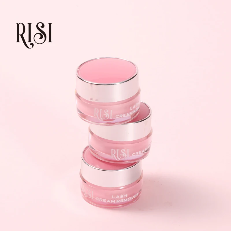 Free RISI Rose 5g Eyelash Extension Glue Remover Cream For Lash Extensions Cream Remover False Eyelash Glue Remover Makeup Tool