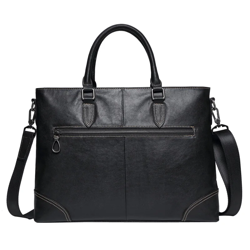 新しいブリーフケース本物のメッセンジャー高級レザーブリーフケース男性ビジネス水平ハンドバッグメンズトップレイヤー牛革バッグブリーフケース