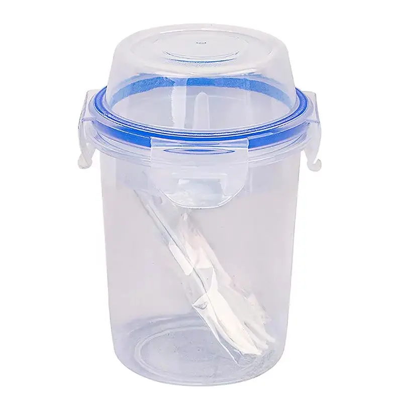 Fresh-Keeping Food Container Fruit Salad Yogurt Box Kitchen Container For Cereals Double-Layered Portable Travel Storage Jars