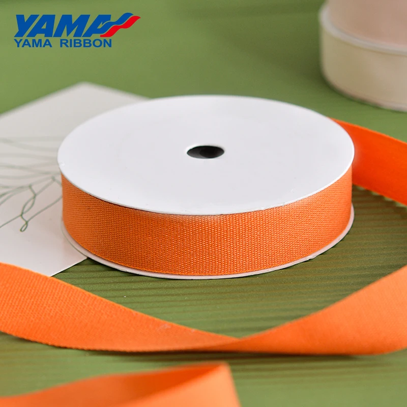 YAMA-Monochrome Cotton-Like Ribbon, DIY Craft, Wedding Decoration, 9mm, 16mm, 25mm, 38mm, 100Yards/Roll