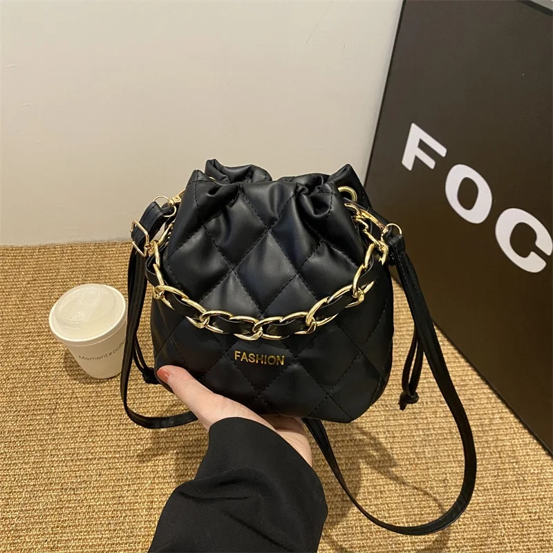 

Women's Stylish Chain - Strap Crossbody Bag and Bucket Bag. High - Sense - of - Luxury, Niche Design for The Fashion - Conscious
