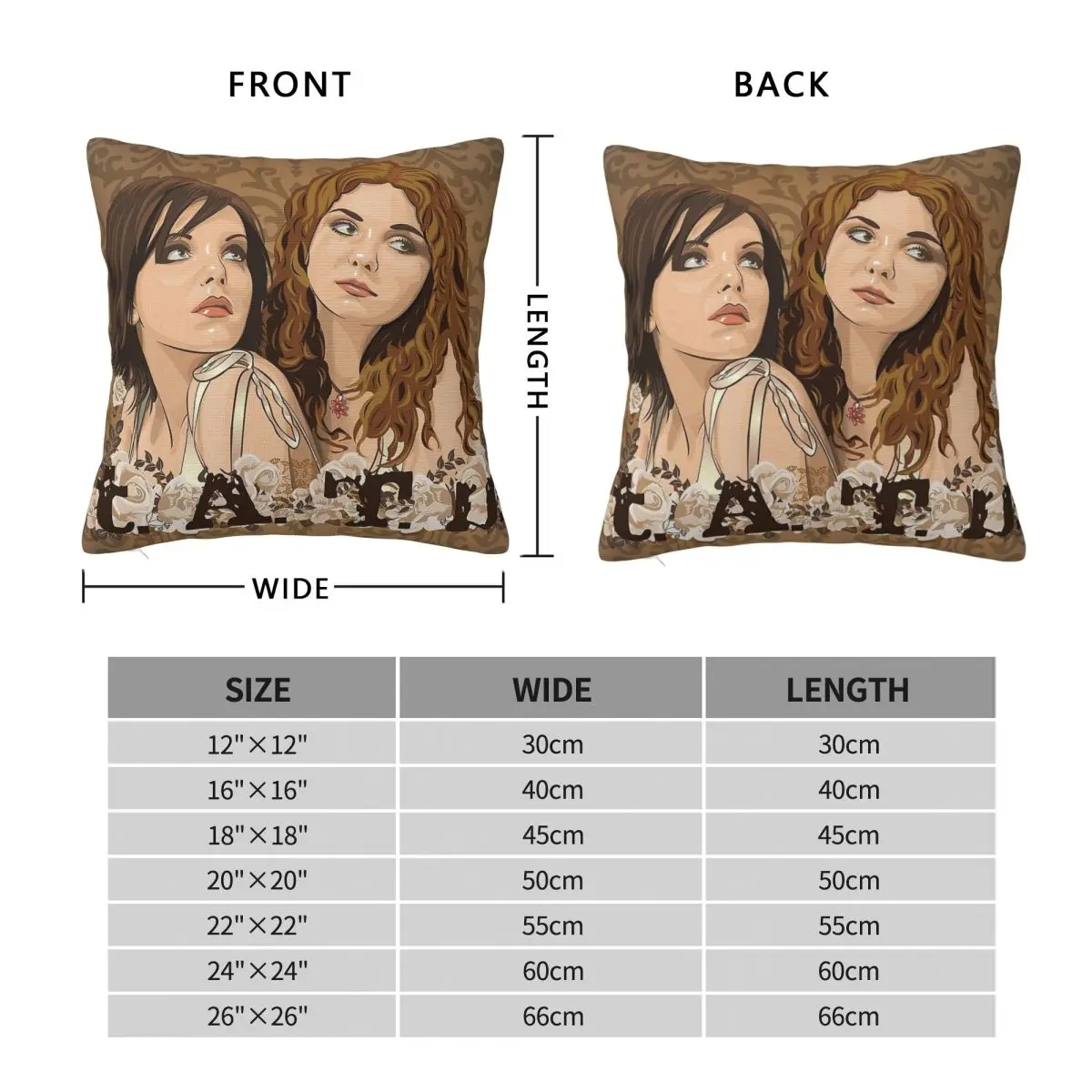 T.A.T.U 200 Km:h In The Wrong Lane Square Pillowcase Polyester Linen Velvet Printed Zip Decorative Car Cushion Cover