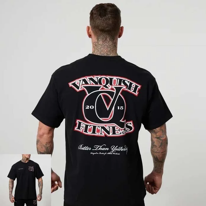 

2025 Men's and Women's Fitness Short-sleeved T-shirts, Loose Cotton Round-neck T-shirts, Trendy and Fashionable Ins Y2k Hot Sell