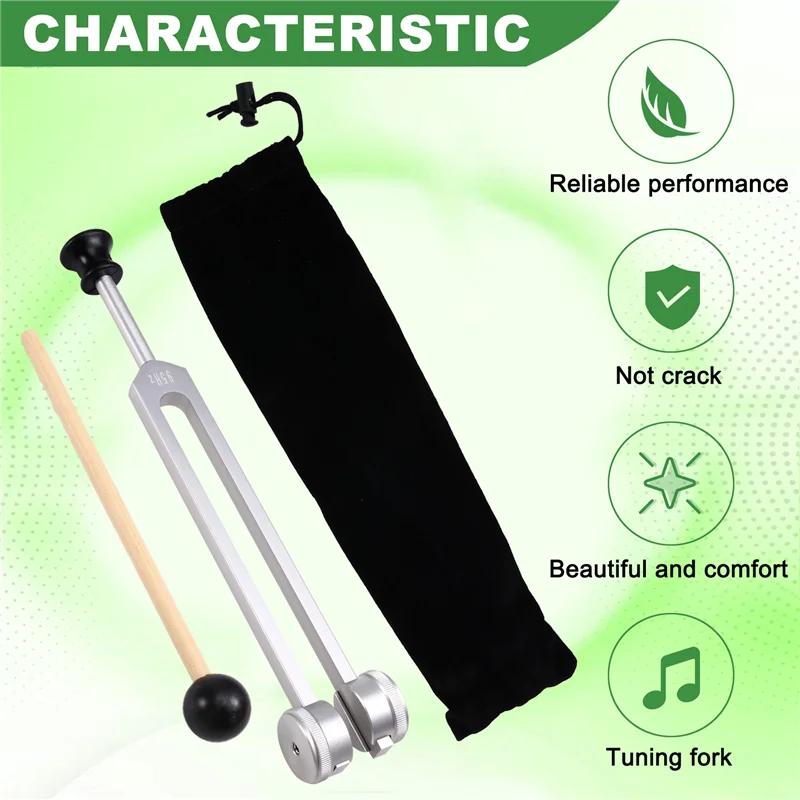 

B58B-Professional 95 Hz Tuning Fork With Silicone Holder And Hammer For Yoga And Sound Healing