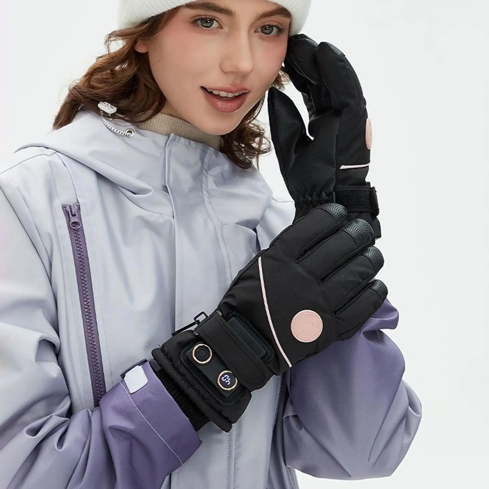 ถุงมืออุ่นสำหรับผู้หญิง 3 ระดับหน้าจอสัมผัสไฟฟ้าแบบยูนิเซ็กซ์อุปกรณ์ฤดูหนาวถุงมือทำงานแบบอุ่นสำหรับการขี่จักรยานขี่มอเตอร์ไซค์กลางแจ้ง