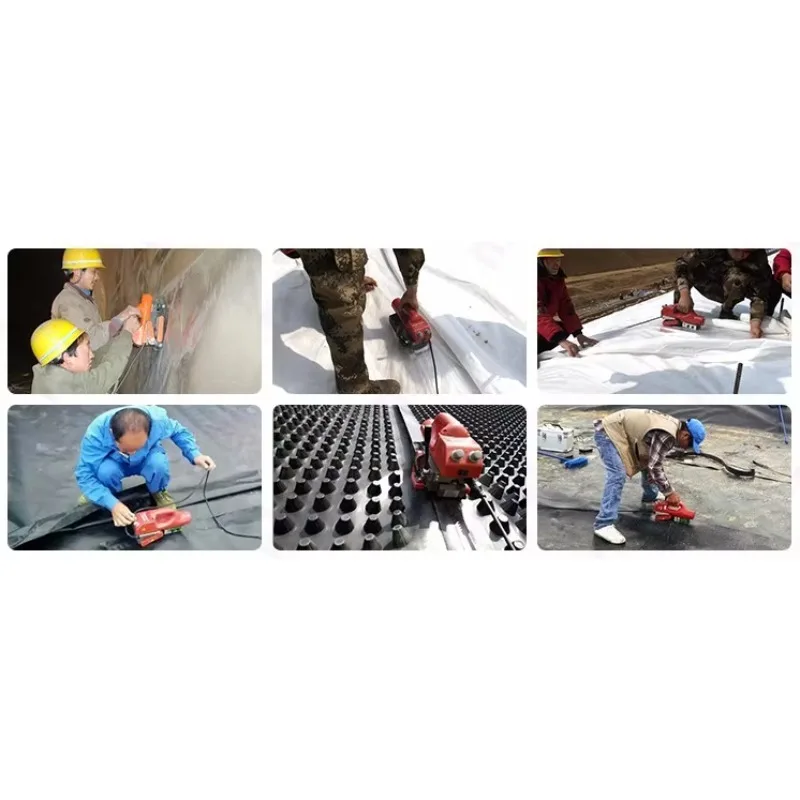 High Precision Hot Wedge Welder Automatic Pond Liner Welding  for HDPE Geomembrane Waterproof Dam Liner Construction