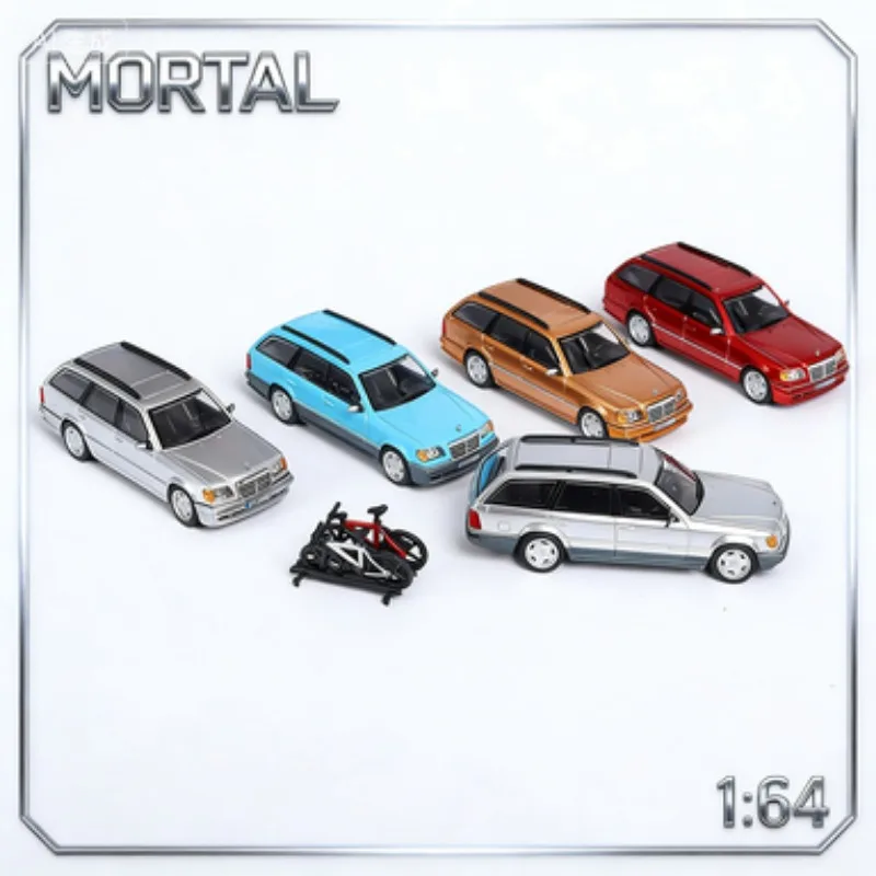 

MORTAL 1:64 Кабриолет с велосипедом, модель автомобиля из литого сплава, подарок для мальчиков, коллекционный предмет для взрослых, праздничный подарок.