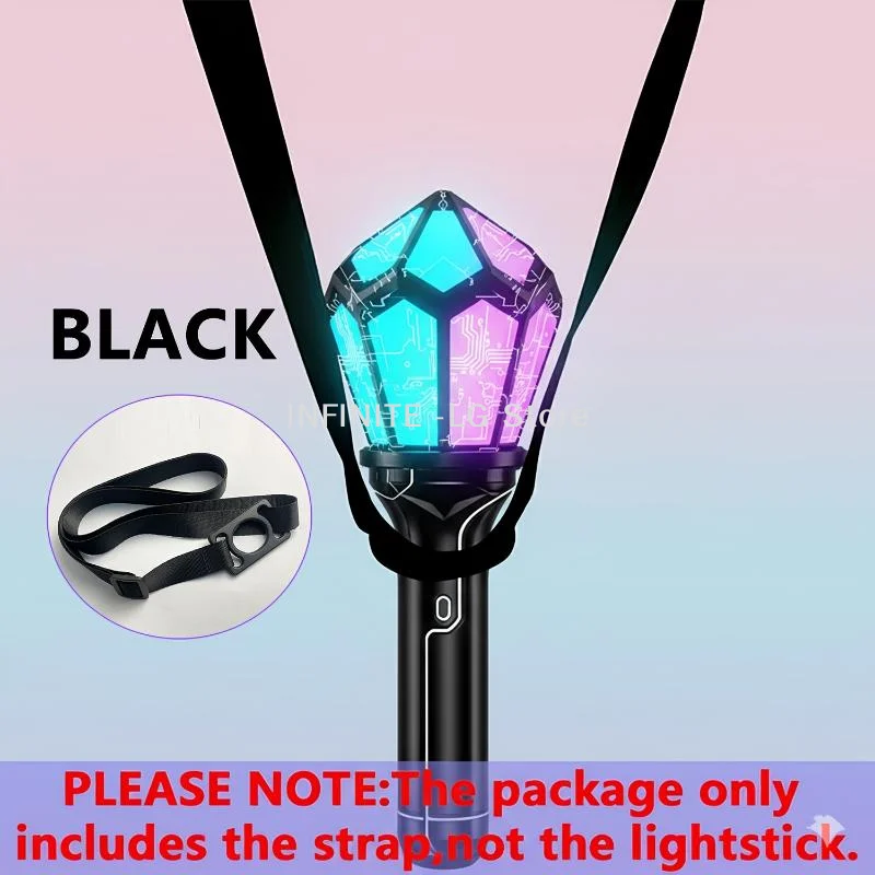 K- Lightstick Crossbody Strap, Solid Adjustable Lanyard, Portable Belt For Concert Fan Party, Lightstick Not Included