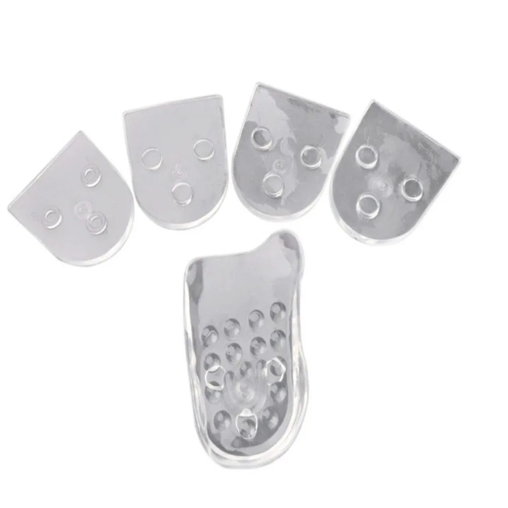 Semelle intérieure de chaussures en Silicone, 5 couches de hauteur, coussinet de levage Invisible, talon plus grand, transparent, 3, 2cm d'épaisseur, réglable, confortable, antidérapant