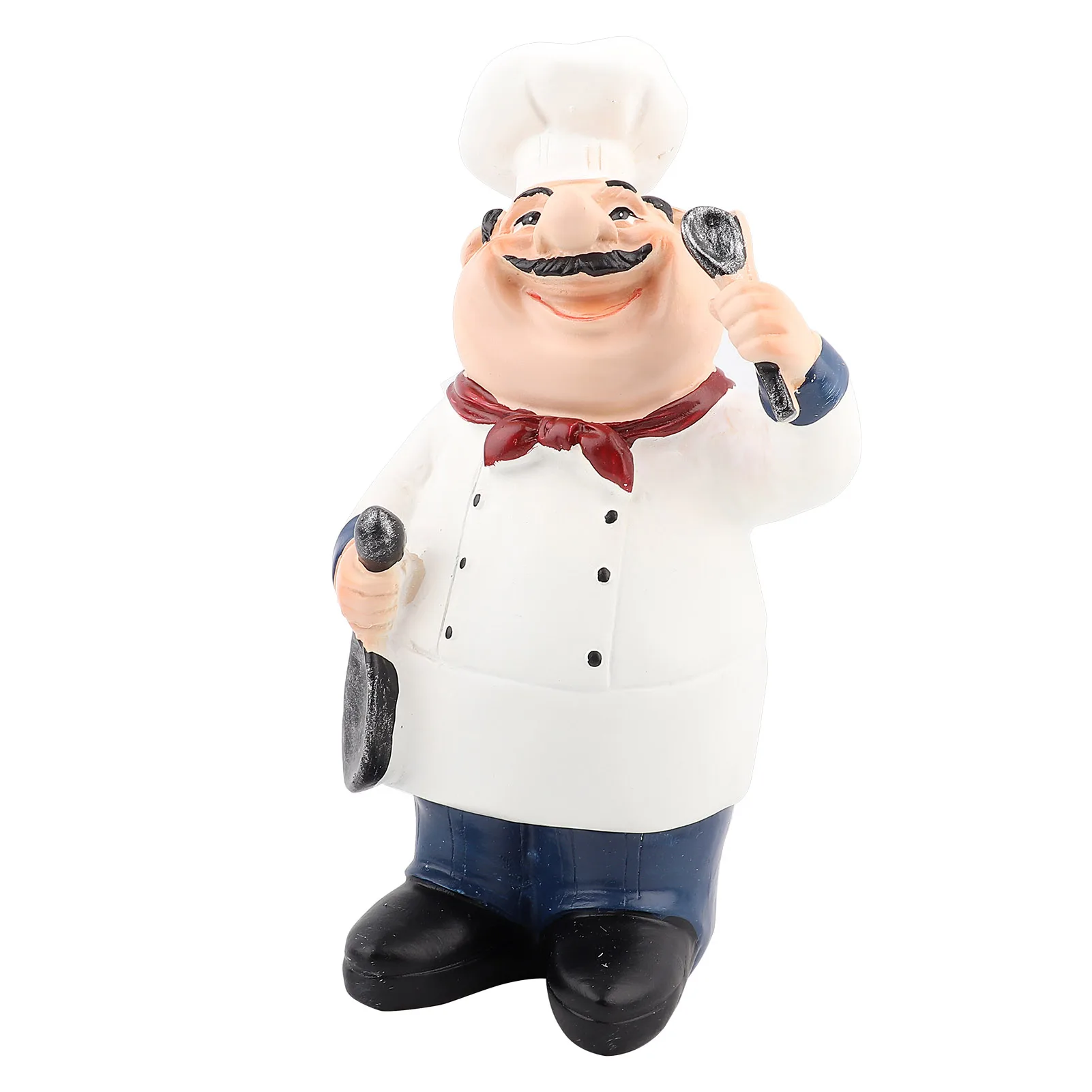 

American Vintage Country Happy Chef Resin Figurine Home Restaurant Cafe Table DIY Decoration