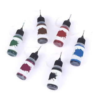 Temporäre Henna Tattoo -Safttinte, natürliches Bio -Obstgel für Körpermalerei, langlebig, sicher, wasserdicht, DIY -Halskette, 6 Farben, 10 ml 8 Hauptverkaufstinkbike - №4