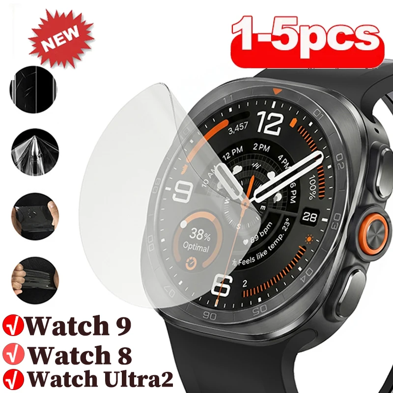 1-5 Stück Displayschutzglas für Samsung Galaxy Watch 8 9 Classic Schutzfolie 9H HD Panzerglas für Watch Ultra2 2026