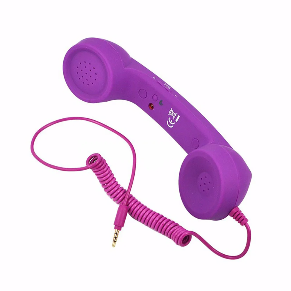 Universal Mobile Phone External Handheld Microphone Classic Cellphone Wired Earpiece Receiver Headset For 3.5mm and Type-C Port