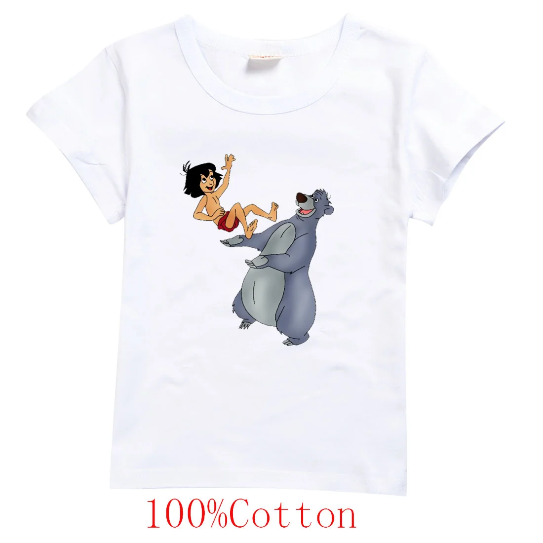 The Jungle Book Kids Clothes T Shirts Children Cartoons Casual Tops Boys Girls Teenager Outfits Tee Shirt