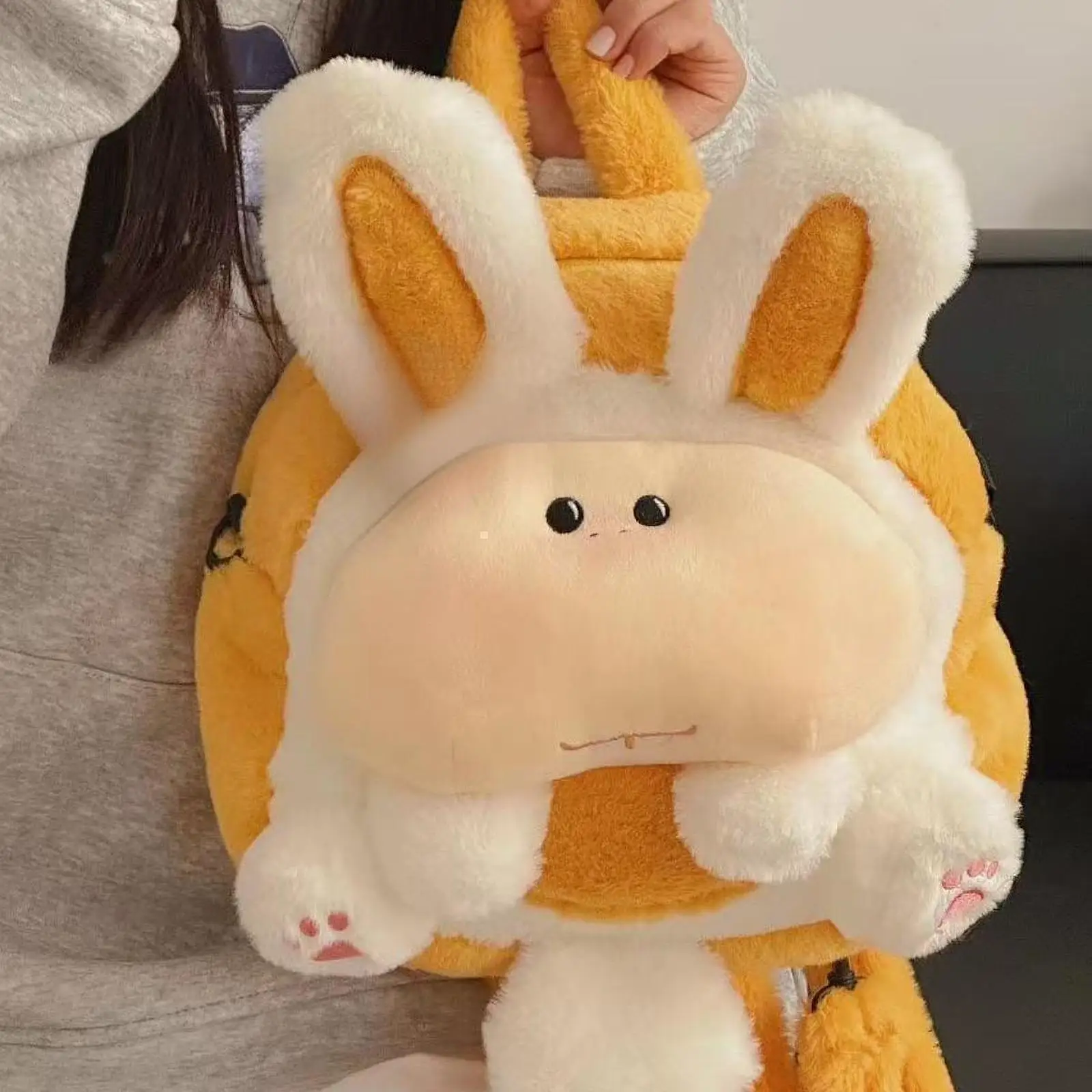 

Bunny Backpack Detachable Straps Daypack for Photo Prop Girls Outdoor Sports