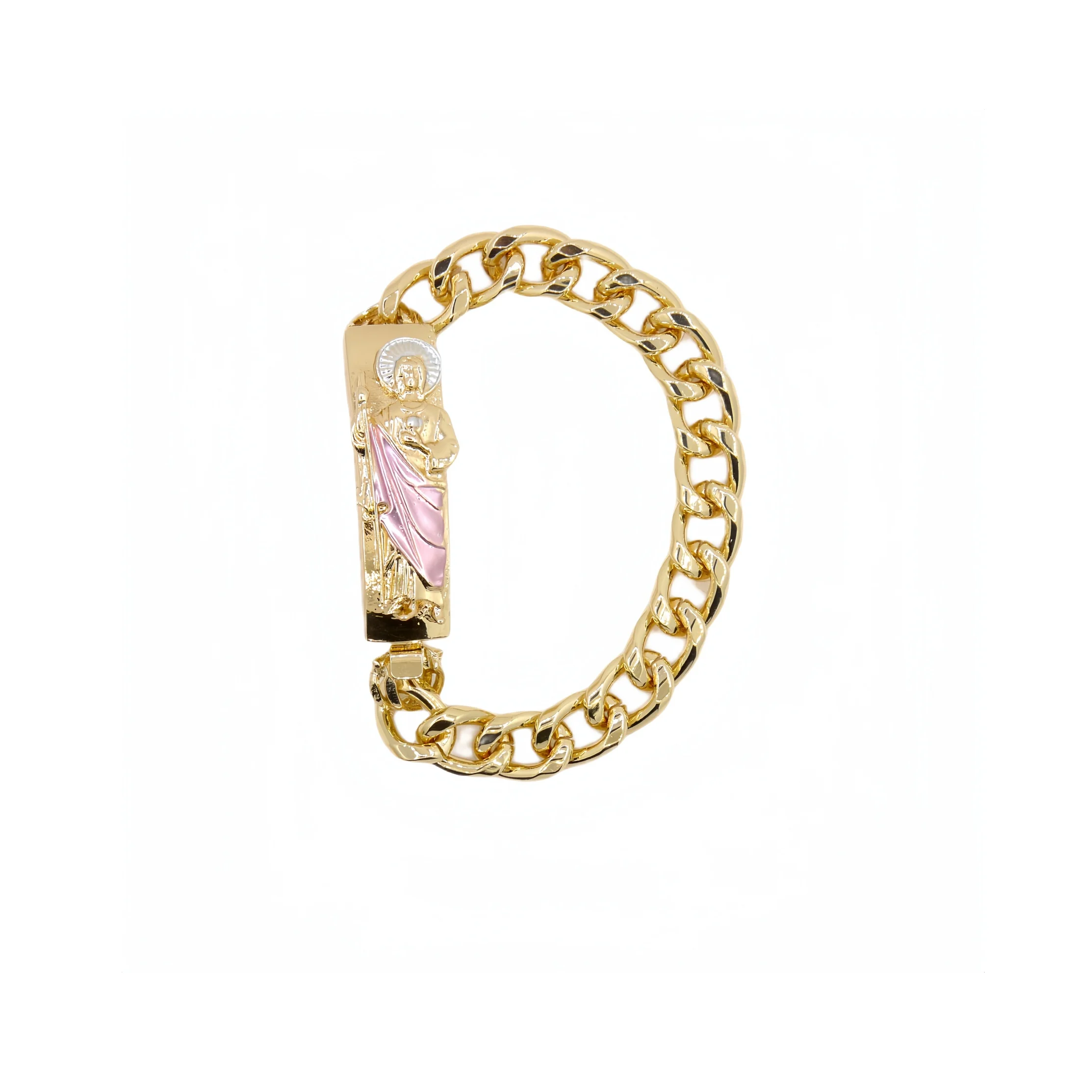 سلسلة سانت جود هيب هوب الكوبية ، سوار سان جوداس ، مجوهرات دينية للرجال