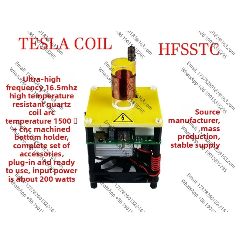 

Tesla coil electronic candle plasma candle HFSSTC UHF plasma technology teaching aid