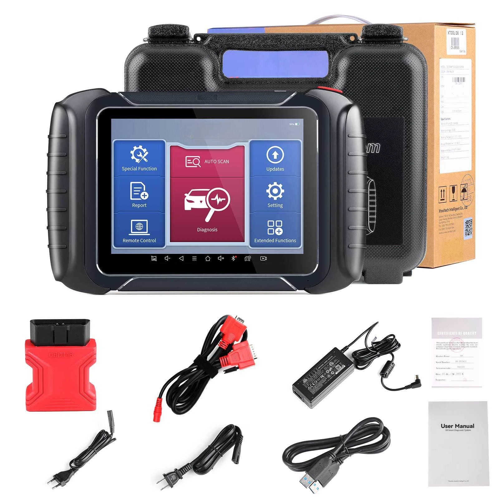 D8 professional automotive scanning tool ECU coding, automotive diagnostic scanner