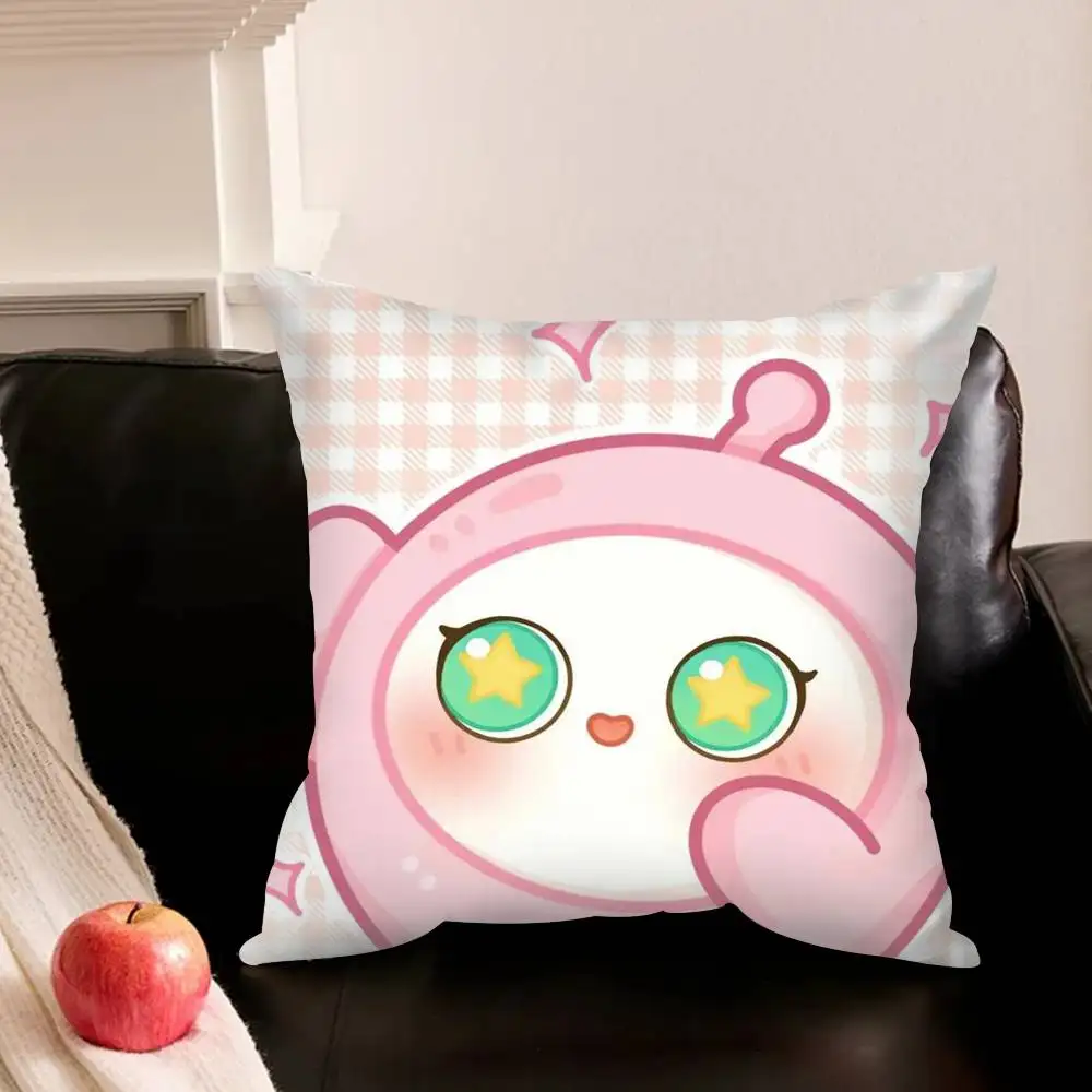Cute Eggy P-Party-Y Various Sizes Square Pillowcase For Car Home Bedchamber Decor 2