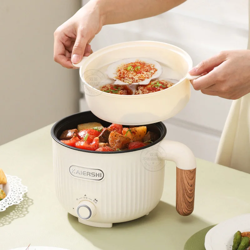 

Многофункциональная электрическая плита 2 л, 300 Вт-600 Вт, маленькая рисоварка, сковорода с антипригарным покрытием, горячая кастрюля, дорожная кастрюля для лапши быстрого приготовления, пароварка