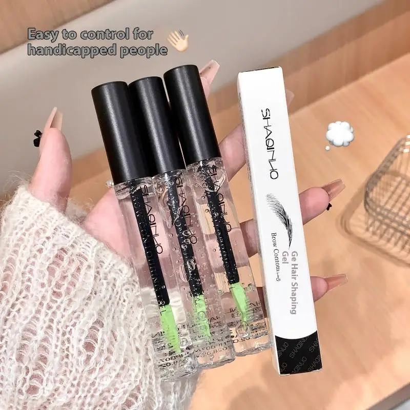 12g 3D Che Modella Radice Trasparente Gel per Sopracciglia Selvaggia Trasparente Styling Fissaggio Sopracciglia Tenuta 16 Ore Impermeabile Trucco per Sollevamento Sopracciglia ad Asciugatura Rapida