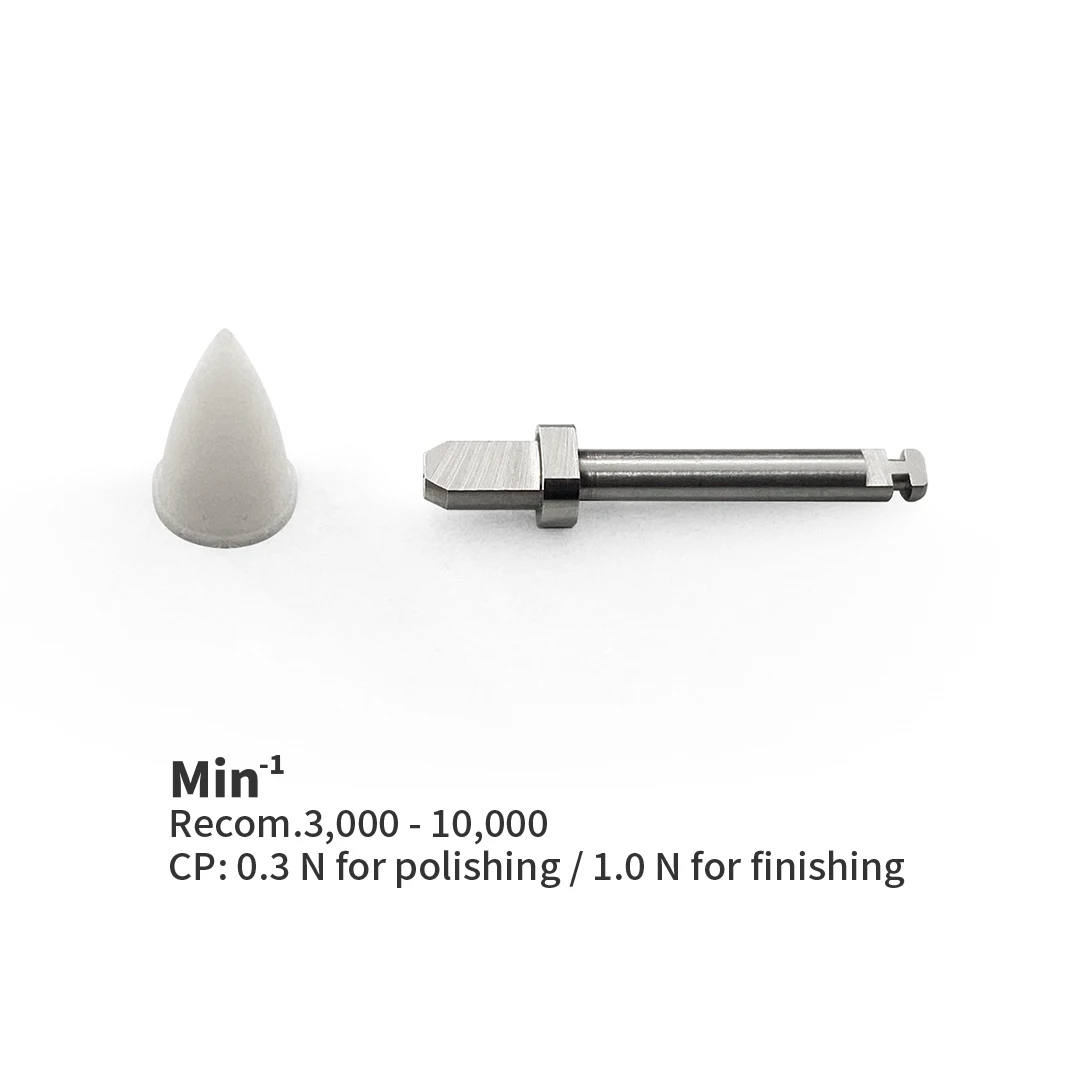 Dentpark 25PCS Dental Composite Resin Polishers P6 One-step Finishing System Points Low-speed Tool with PS or Metal RA Mandrel